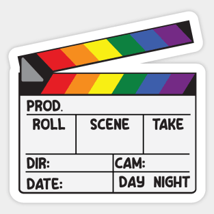 Film Slate - Rainbow Pride Sticker